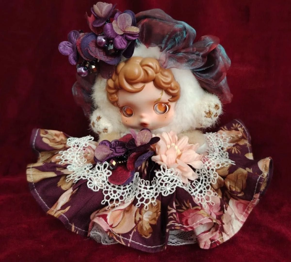 POPMART SKULLPANDAぬいぐる 着せ替え服 髪飾り 本体なし ぬいぐるみ服