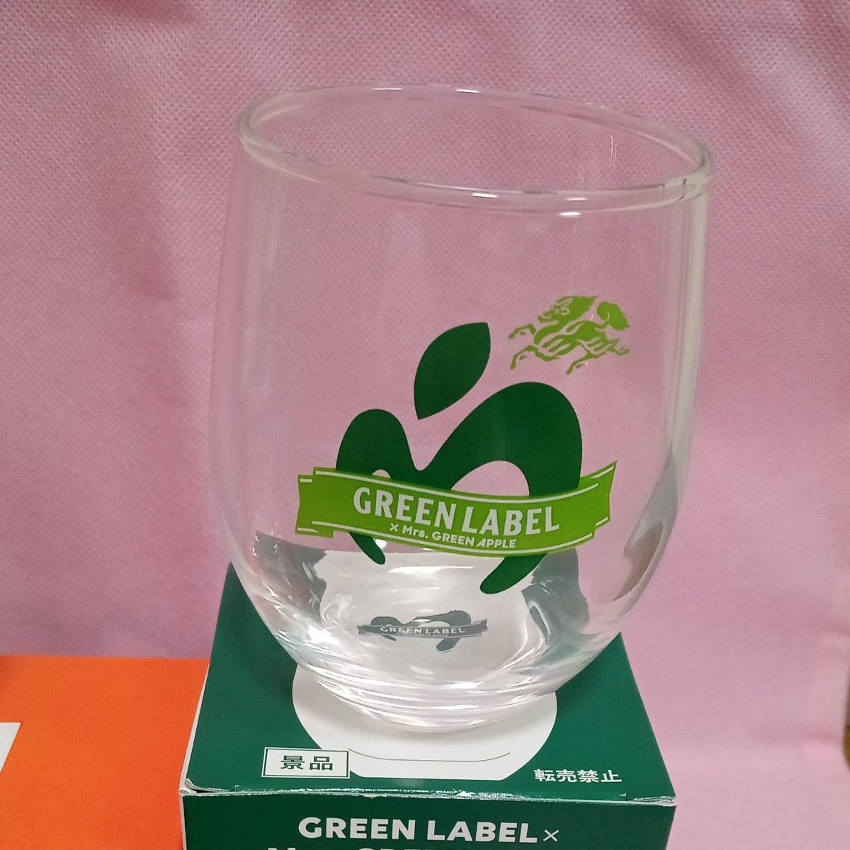 ミセスグリーンアップル グリーンレーベル コラボロゴ入りグラス