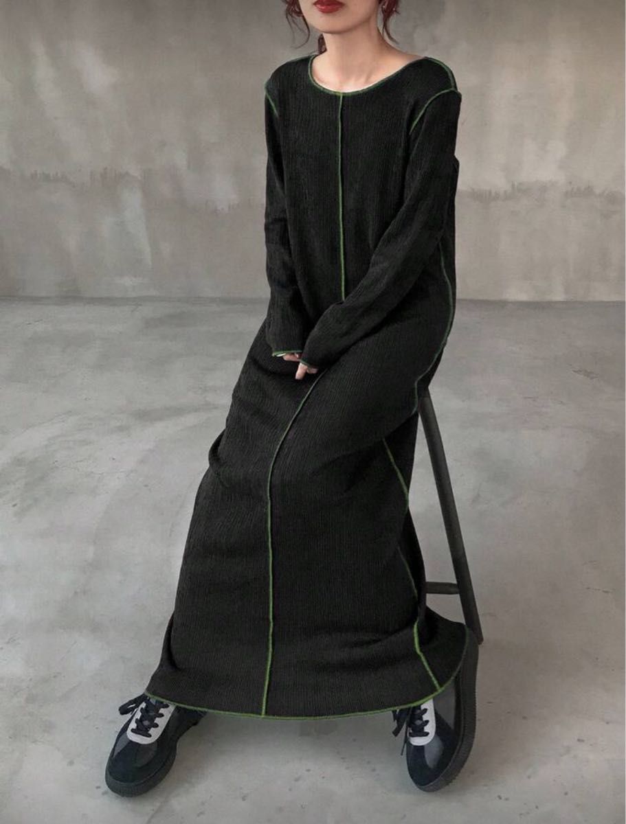 イッセイミヤケ プリーツプリーズ ワンピース 長袖ワンピース PLEATS