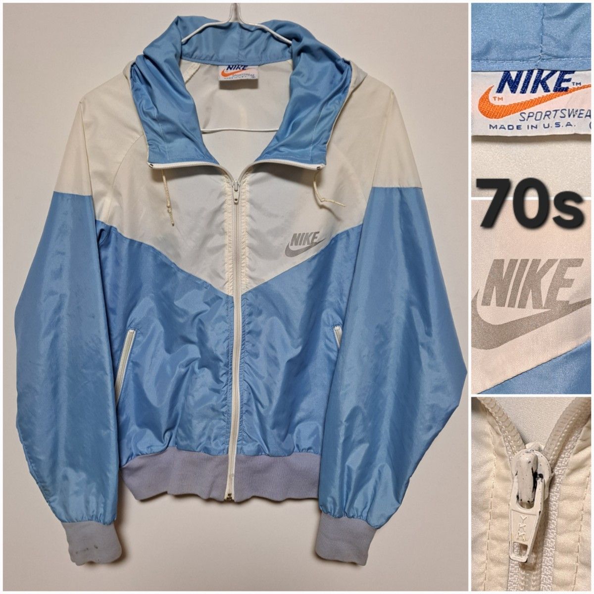 NIKE ナイキ ナイロン トラックジャケット オレンジタグ 70s