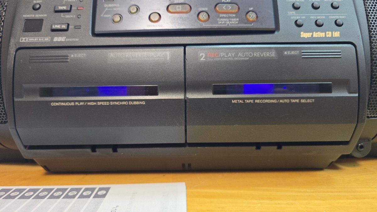 上級】AIWA CSD-SR80改＋【極上】CSD-XR50改 Bluetooth搭載CDラジカセ