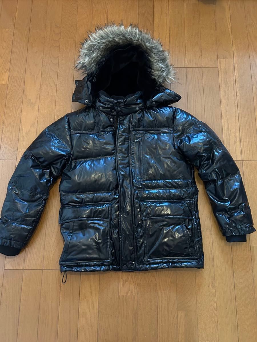 y2k 00s オールド ユニクロ プレミアム ダウンジャケット ファー