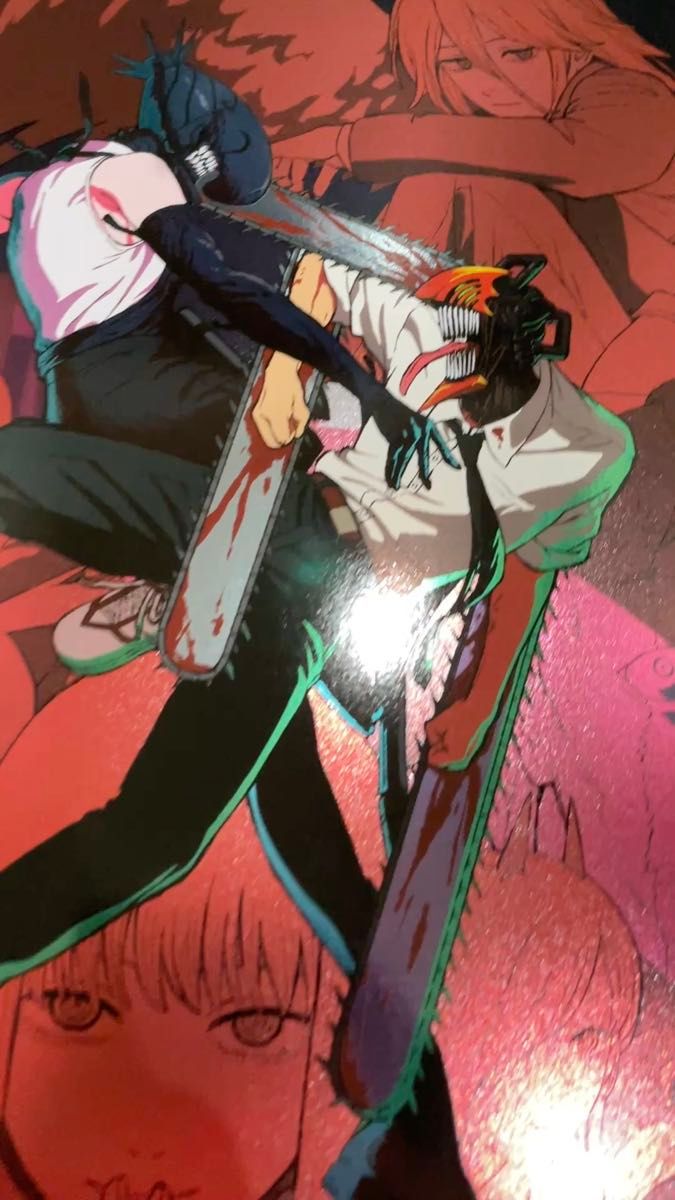 2枚セット 台湾限定 特殊加工 チェンソーマン劇場版レゼ編 A3ポスター