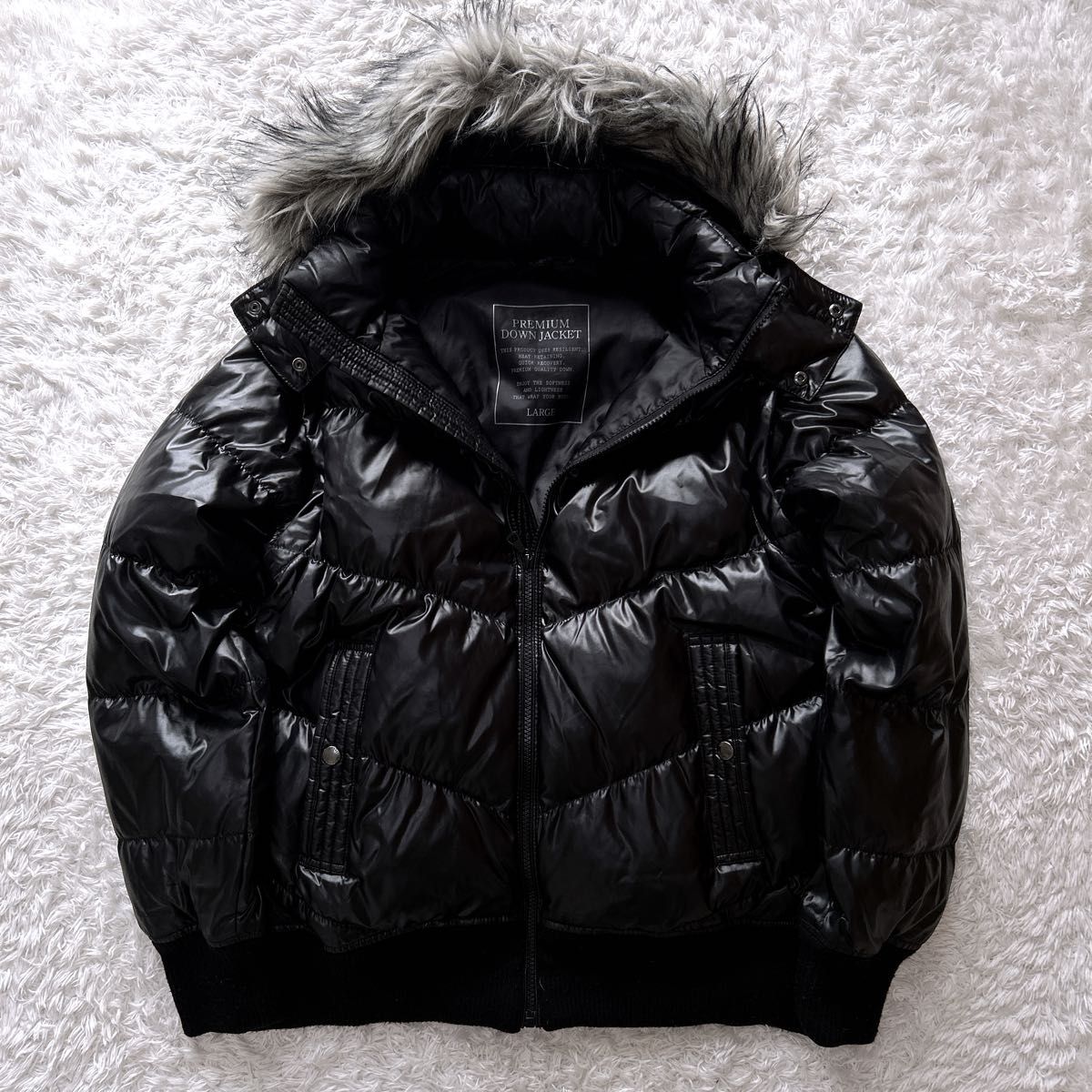 希少】OLD UNIQLO プレミアム ダウン ジャケット y2k 光沢 4way 00s