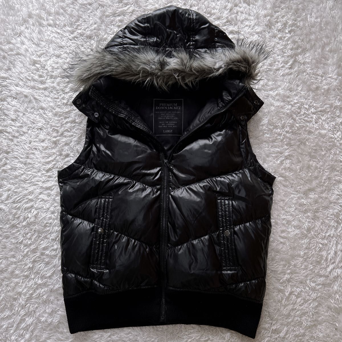 希少】OLD UNIQLO プレミアム ダウン ジャケット y2k 光沢 4way 00s