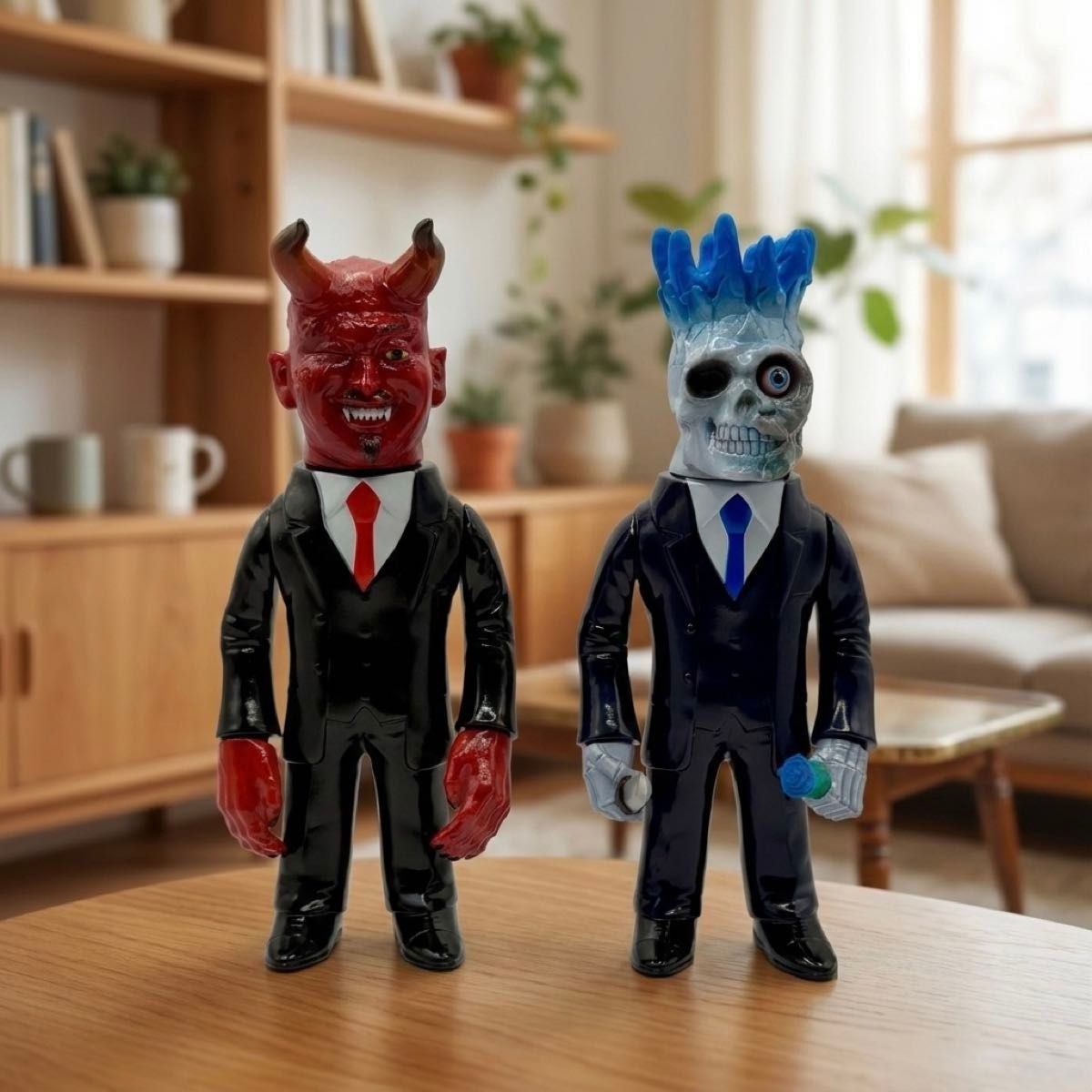 世界限定9体】キムラトイ ソフビ 2体セット HEAD SWAP×SUIT 薔薇と