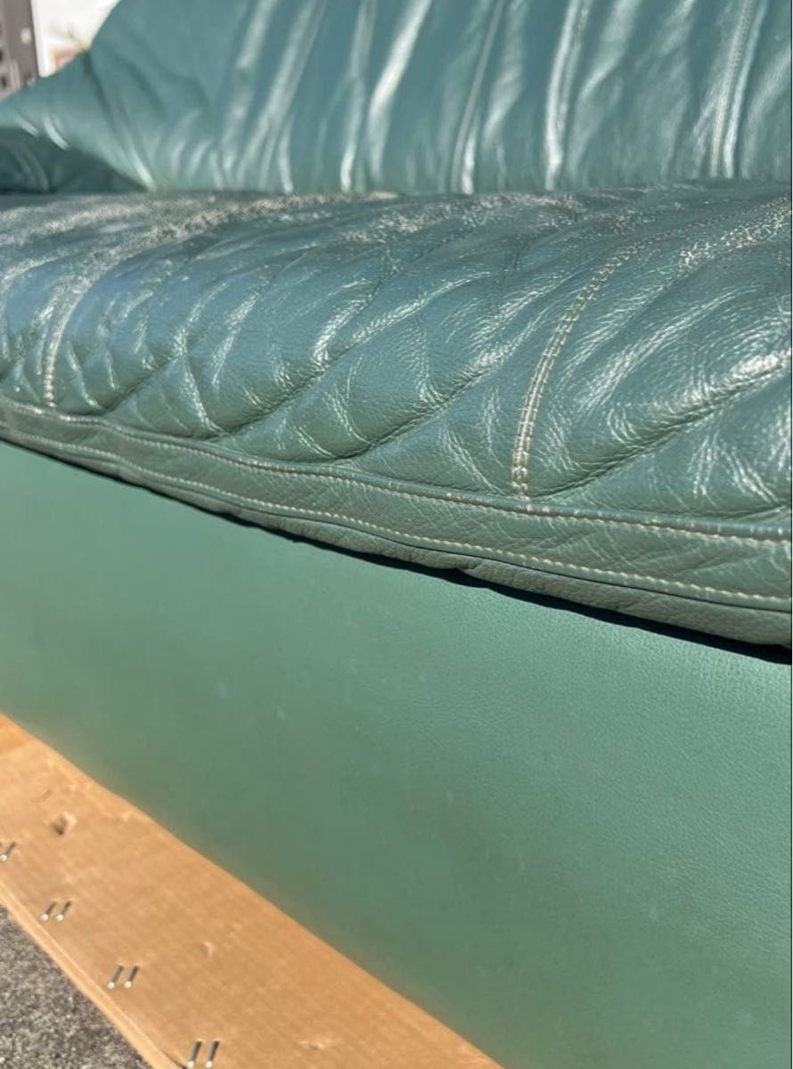 karimoku カリモク オールドカリモク ソファ 希少 深緑 99年製