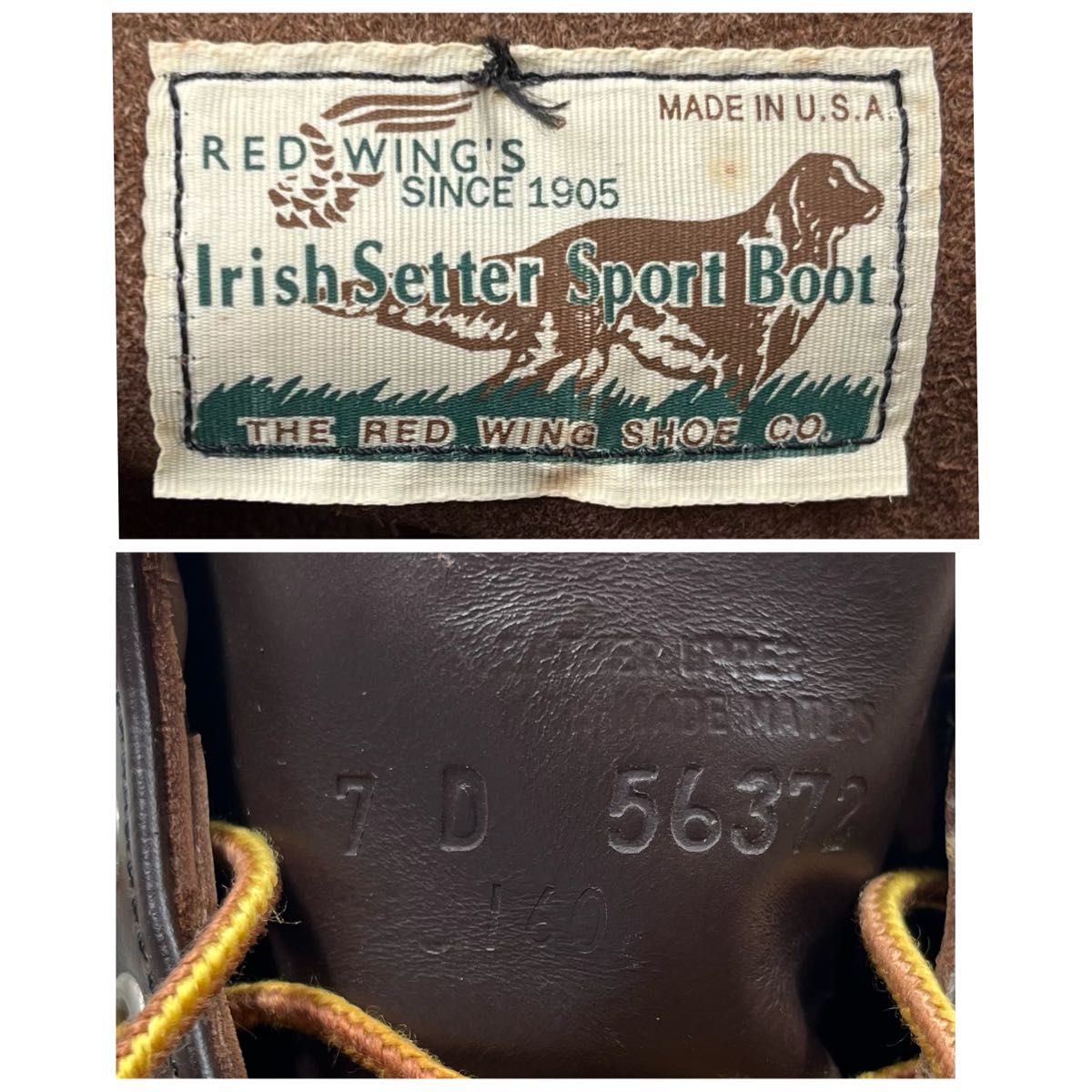 極美品】レッドウィング REDWING アイリッシュセッター 90s 犬タグ