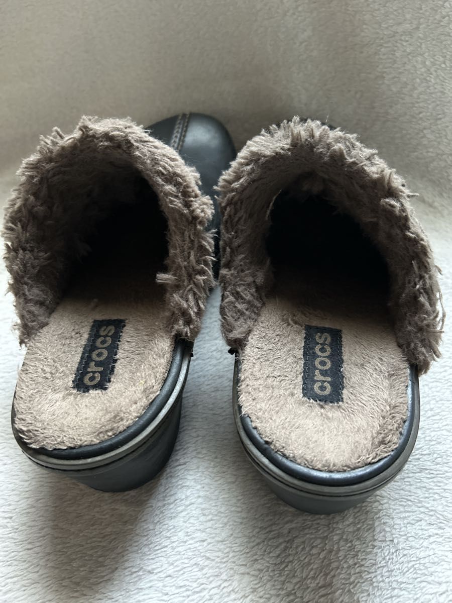 クロックス crocs コブラー サボサンダル W8 黒 ボア 廃盤品｜Yahoo