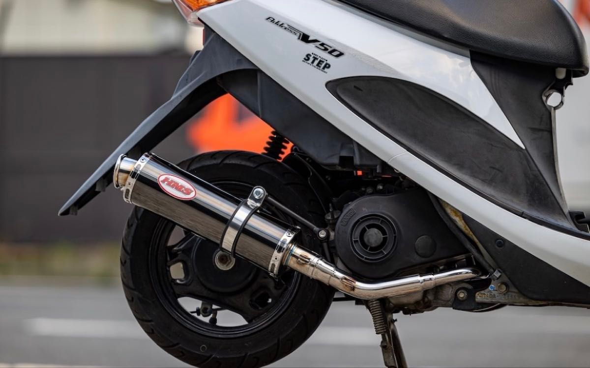 新商品 アドレスV50 (CA4BA ) HMS製 B2Xマフラー ブラックサイレンサー