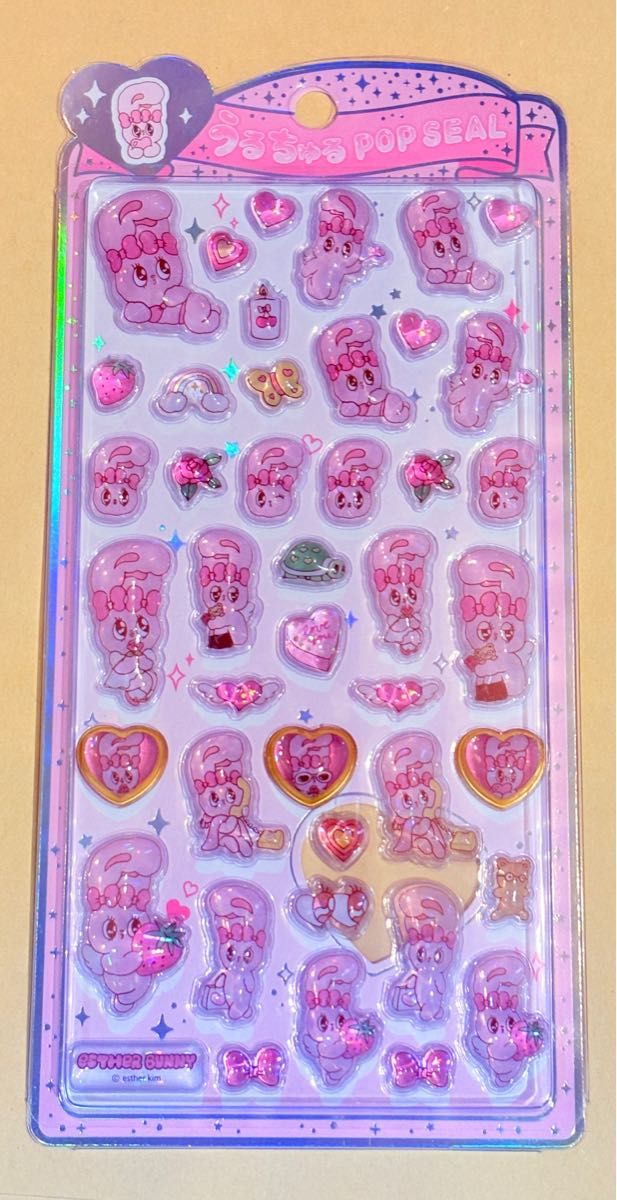 うるちゅるポップシール エスターバニー 国内正規品 ボンボンドロップ