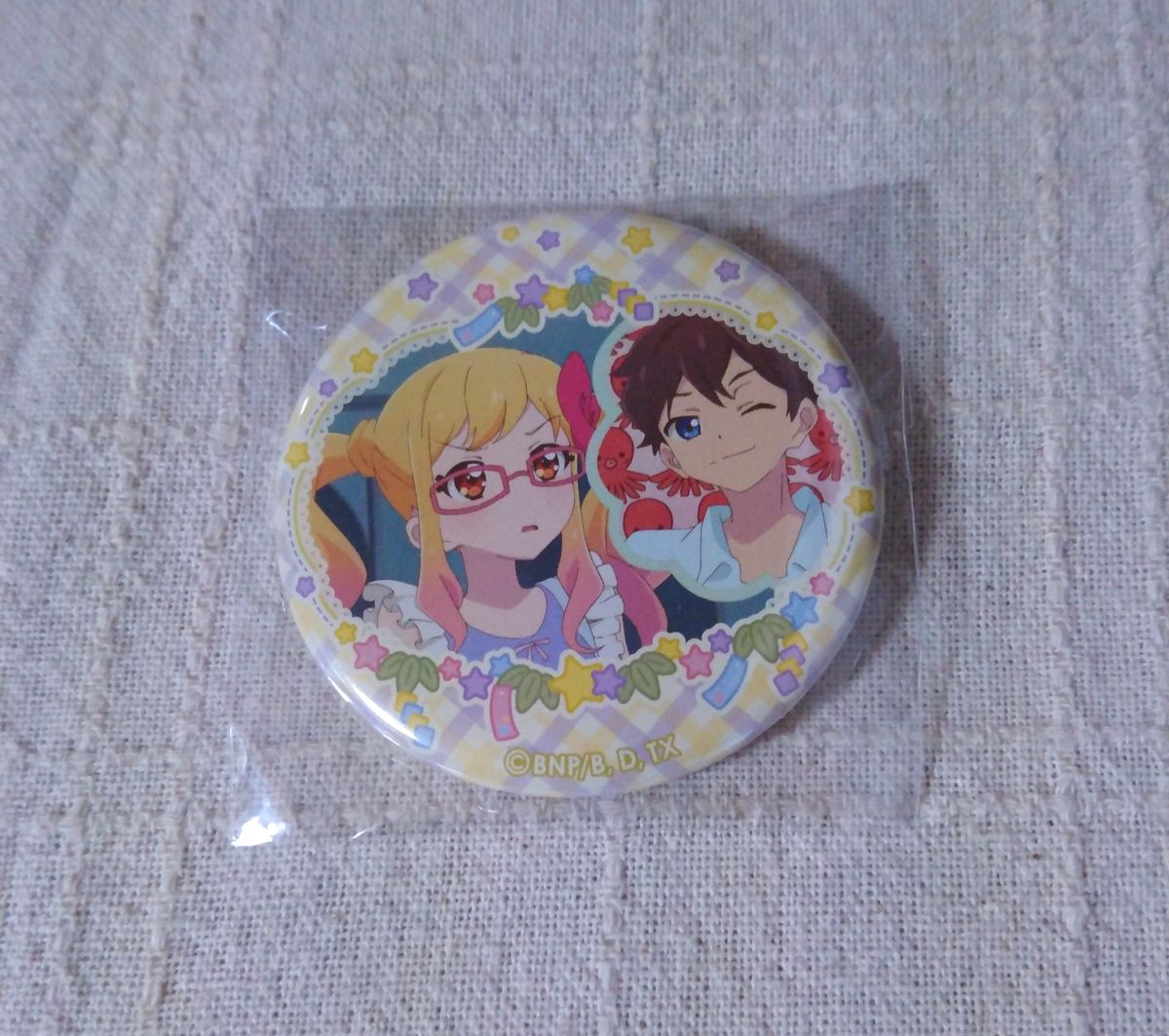 虹野ゆめ 結城すばる イオン限定 アイカツ 缶バッジ チーズソフト