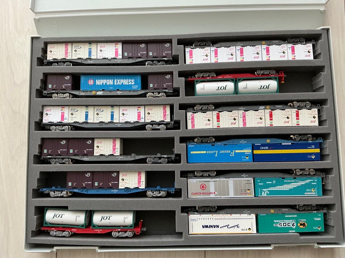 Nゲージ コンテナ車 KATO・TOMIX コキ107・106・104・200 等 12両