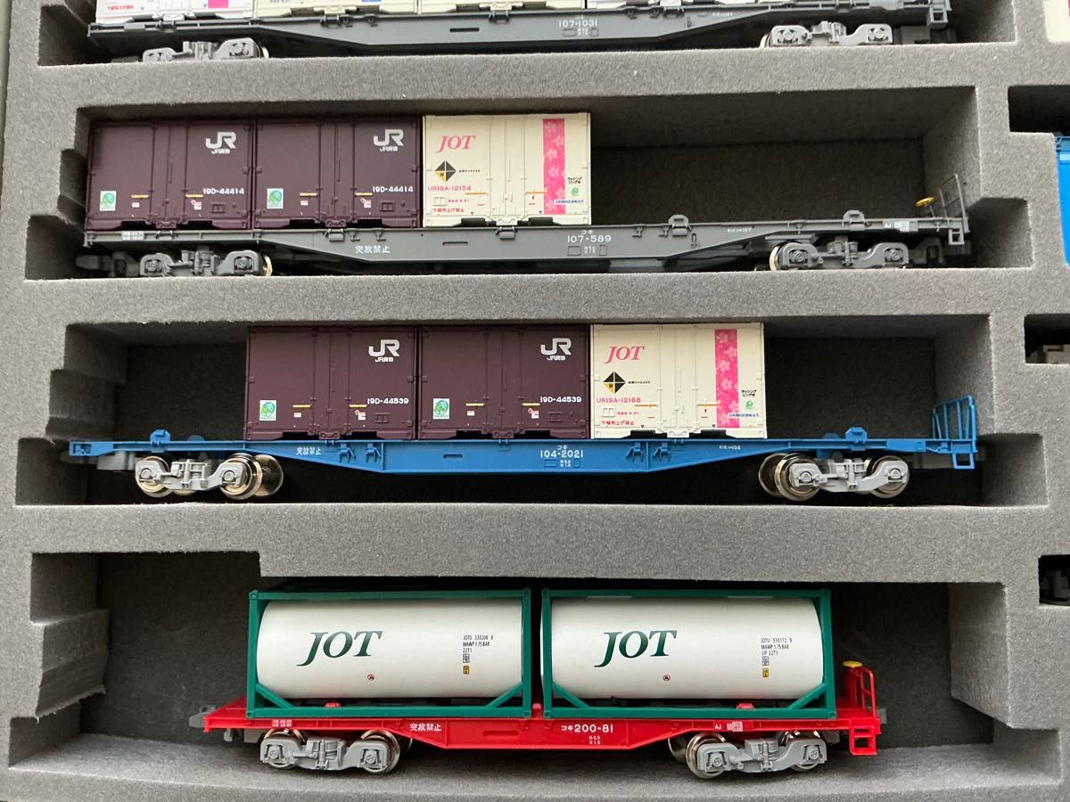 Nゲージ コンテナ車 KATO・TOMIX コキ107・106・104・200 等 12両