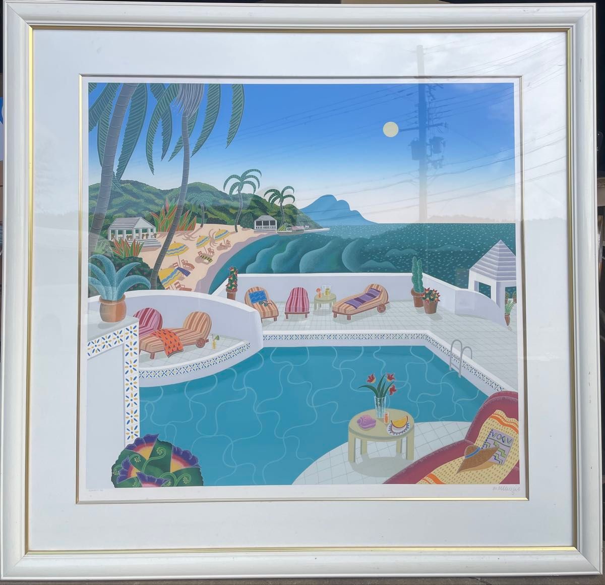 トーマス・マックナイト 「ジオメトリックプール」 限定 直筆サイン