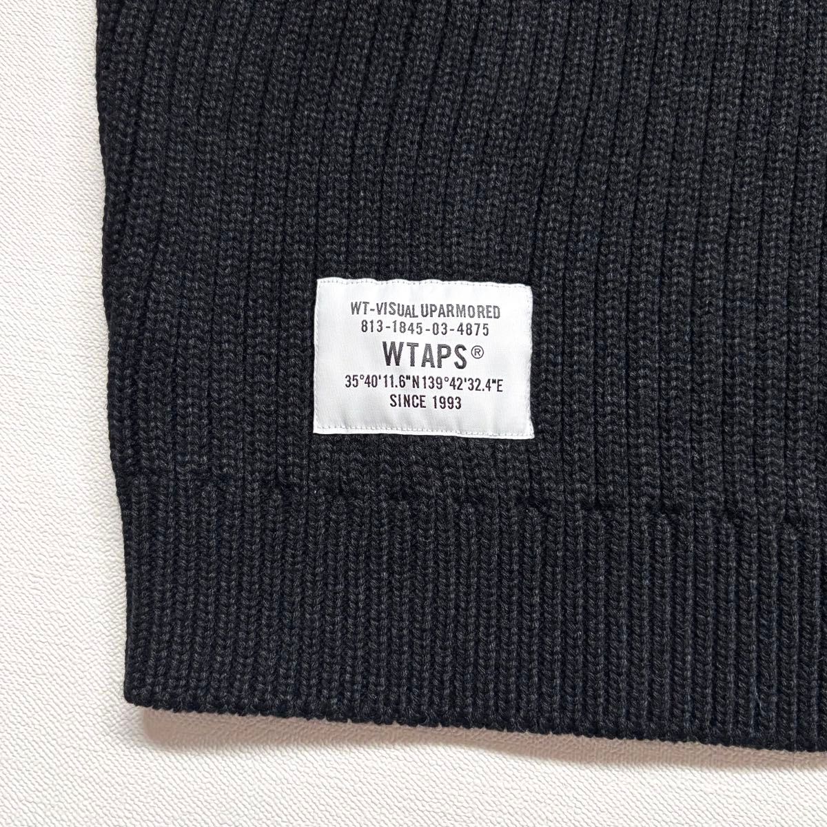 未使用 24AW WTAPS ダブルタップス リブ編み ハイネック ニット