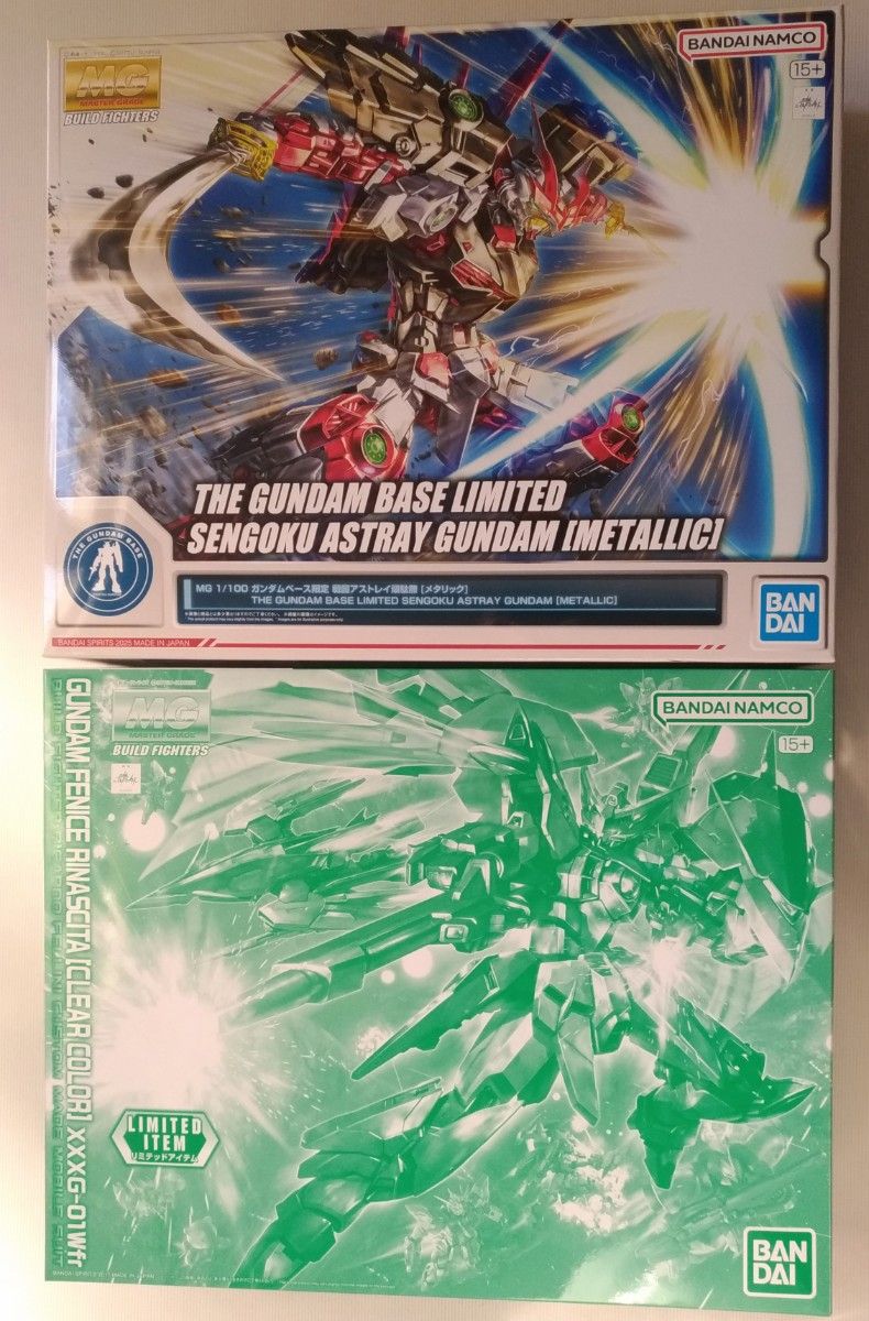 MG ガンダムベース限定 戦国アストレイガンダム[メタリック]＆ガンダム