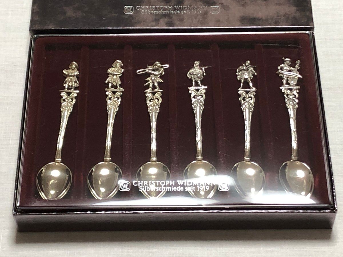 クリストフウィドマン 925銀 コーヒースプーン ミュージシャン 6本