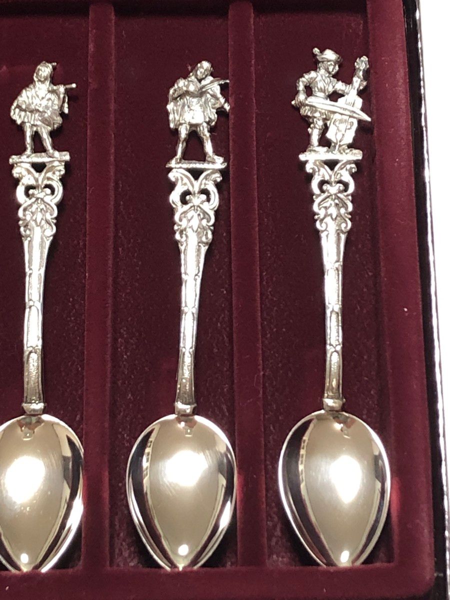 クリストフウィドマン 925銀 コーヒースプーン ミュージシャン 6本