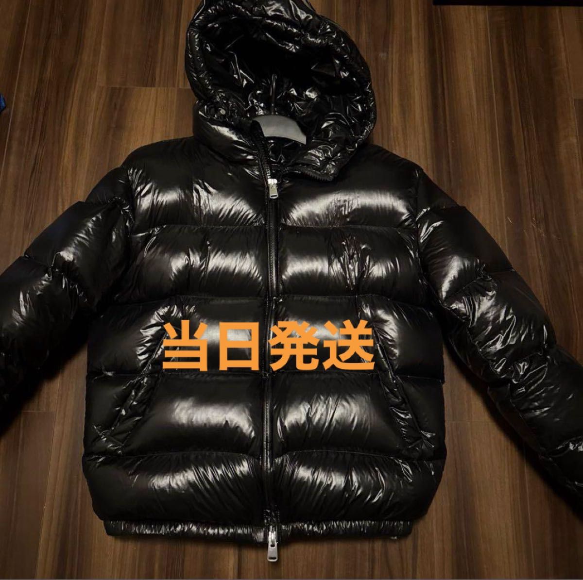 ザラ ZARA ダウンジャケット Mサイズ ブラック 光沢 drip｜Yahoo