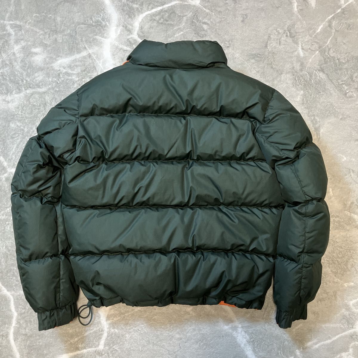 00s NIKE ナイキ ダウンジャケット リバーシブル ロゴ刺繍 短丈 ダーク