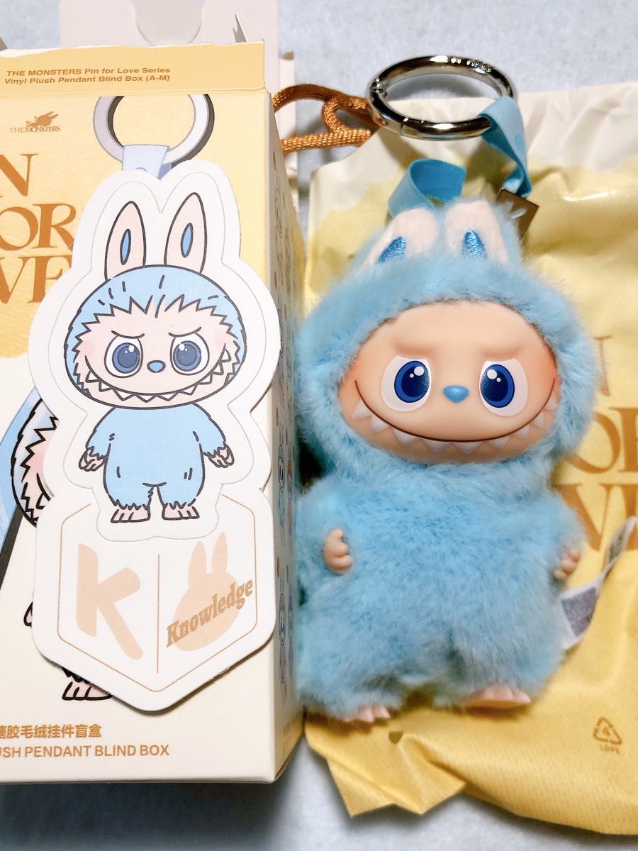 ラブブ LABUBU イニシャル K PIN FOR LOVE POPMART イニシャルラブブ