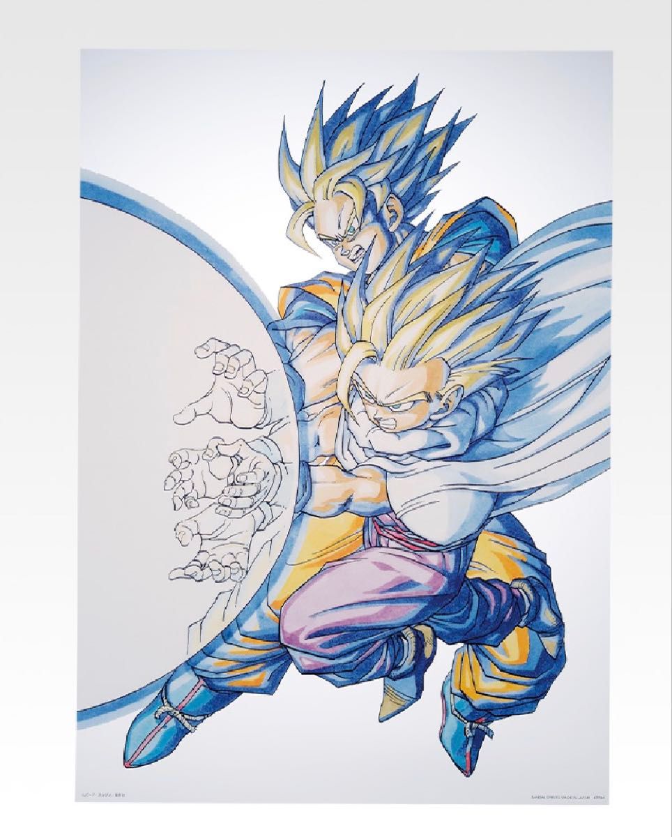 一番くじ DRAGON BALL 40th H賞 鳥山明カラー・イラストクリアポスター
