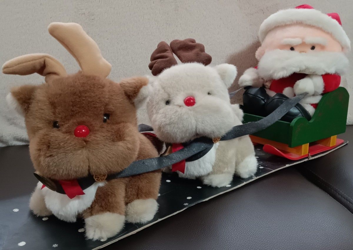 希少 昭和レトロ】箱付き チムニーワールド トナカイ サンタ そり