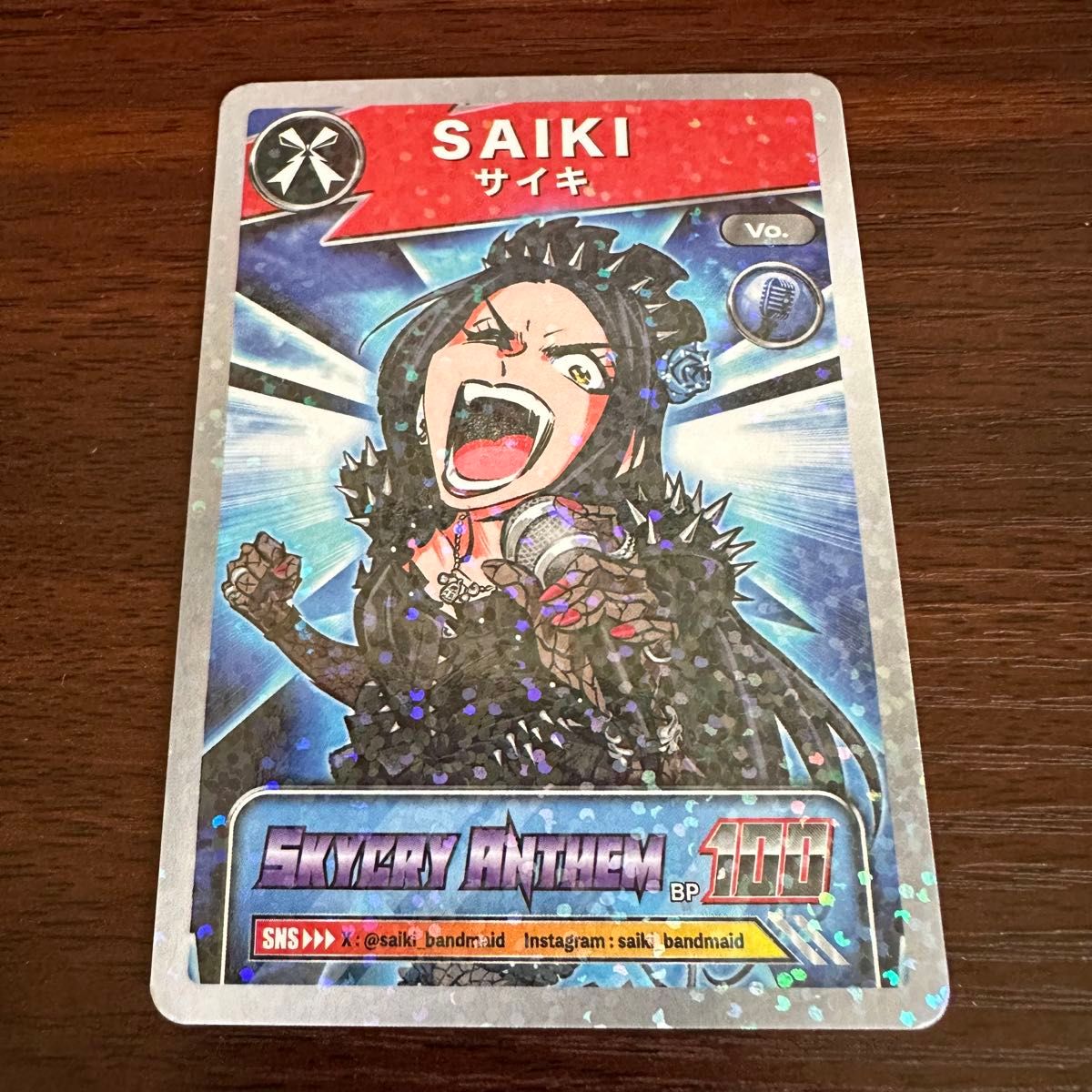 BAND-MAID TOUR 2025 LIVEグッズ SAIKI トレーディングカード バンド