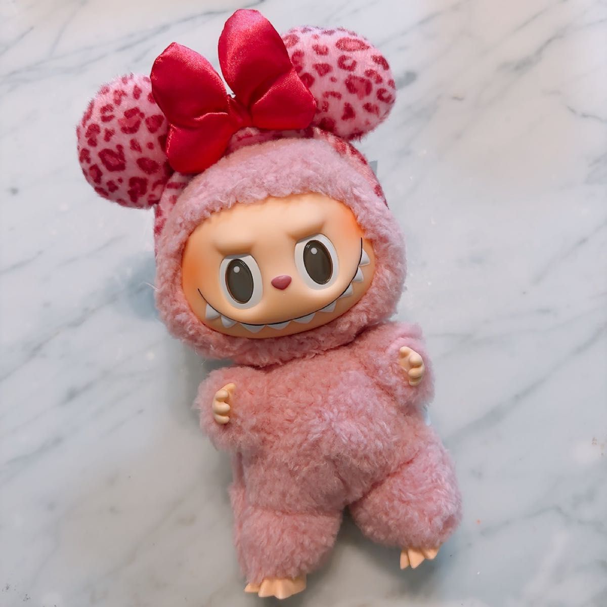 ディズニーランド ヒョウ柄ミニーちゃんカチューシャキーチェーン