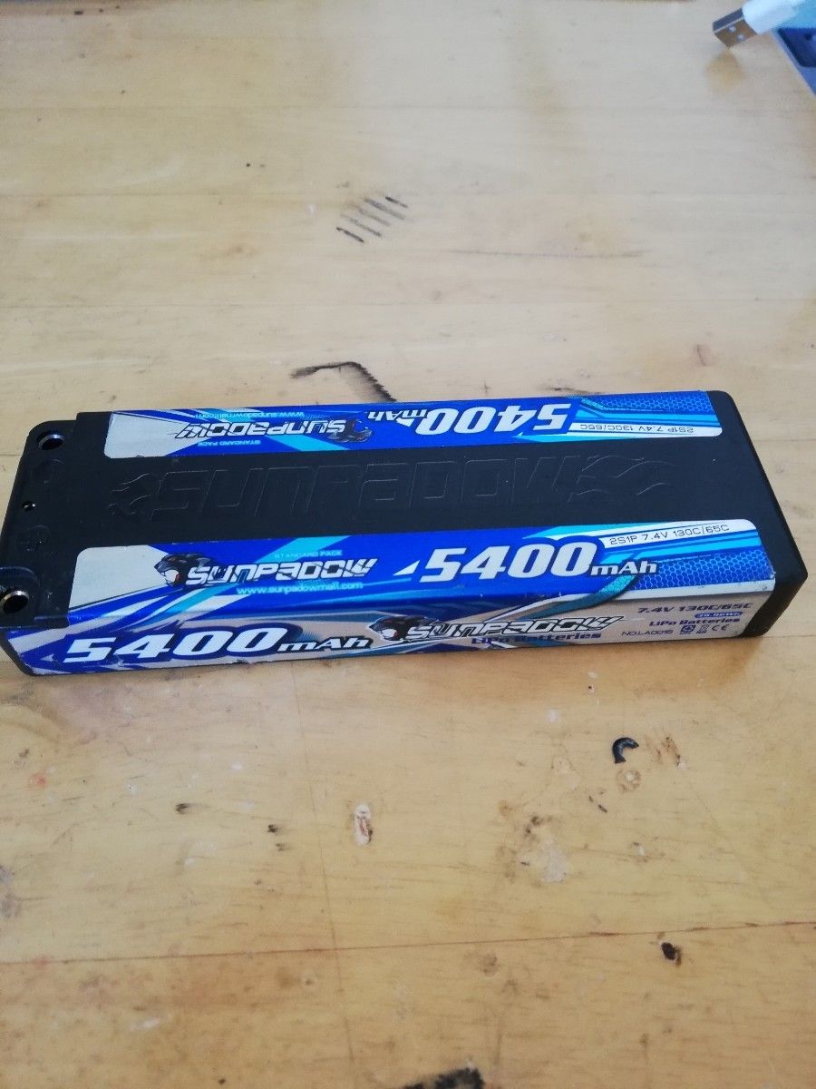 SUNPADOW 5400mAh LiPoバッテリー 7 4V 130C/65C サンパドウ リポ