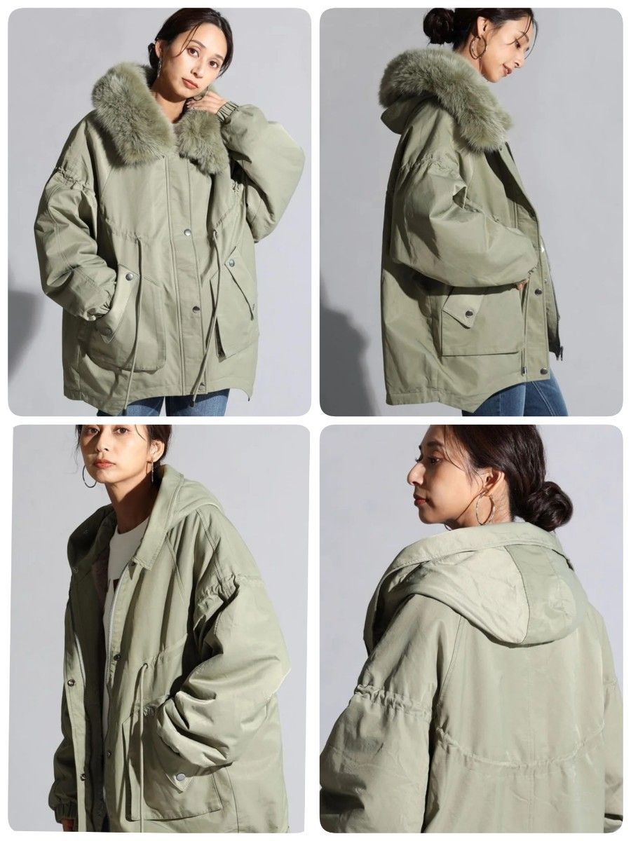 SCOT CLUB スコットクラブ フォックスファー ドロストオーバーブルゾン