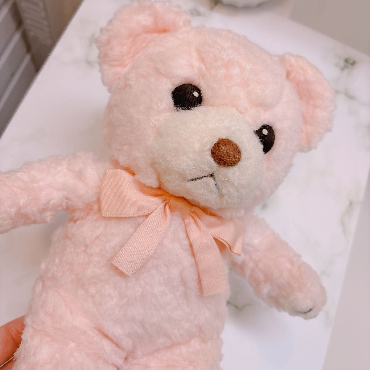 ファースト社 キトポリィ テディベア ピンク ぬいぐるみ レトロ