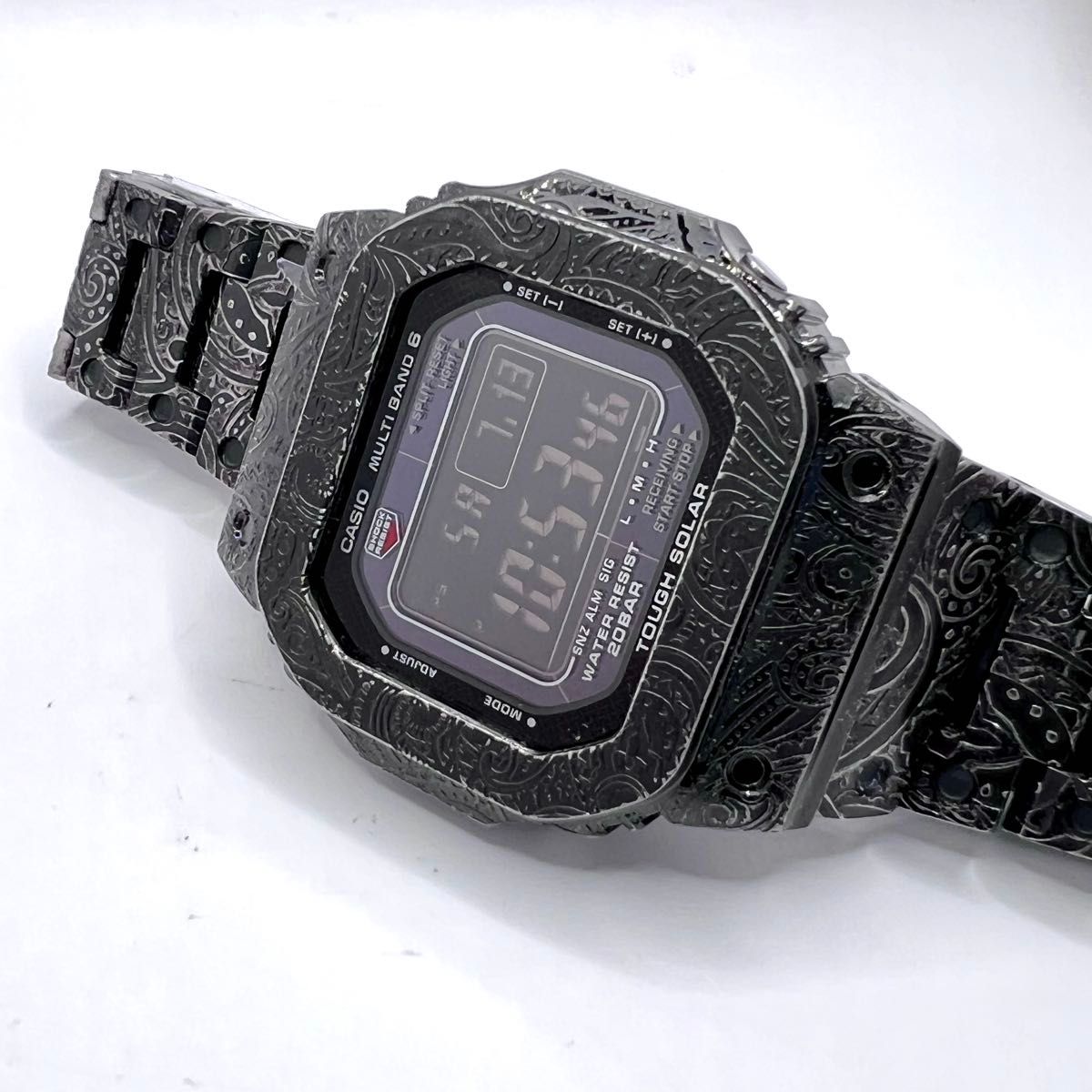 新品 G-SHOCK フルメタルカスタム ペイズリー柄 ソーラー電波｜Yahoo