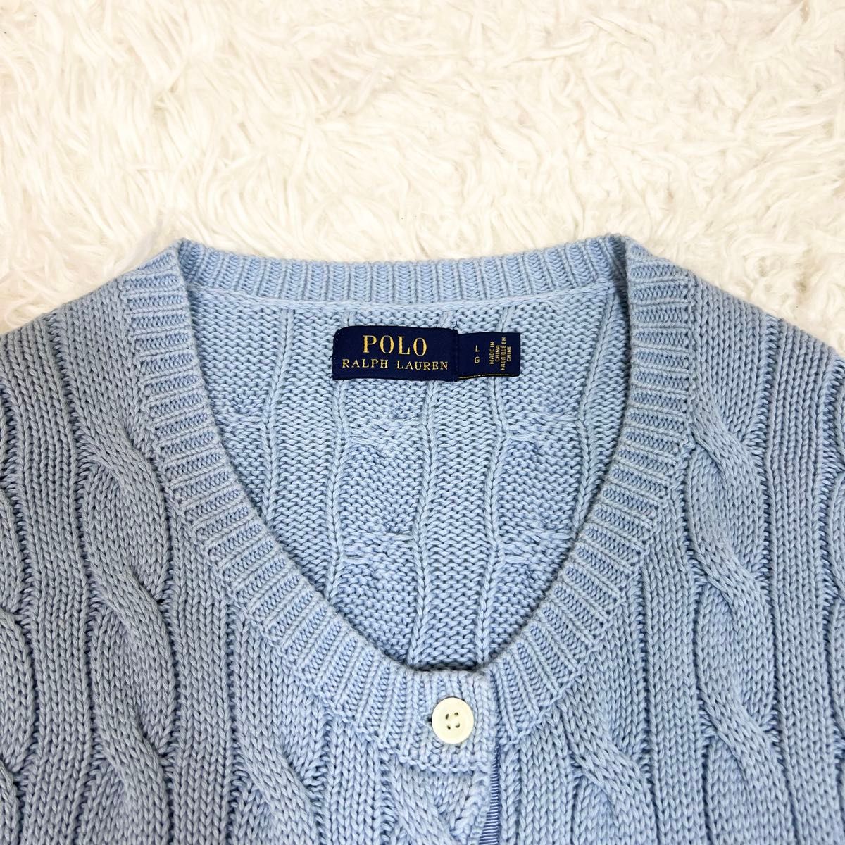 美品 POLO RALPH LAUREN ポロラルフローレン ケーブルニット