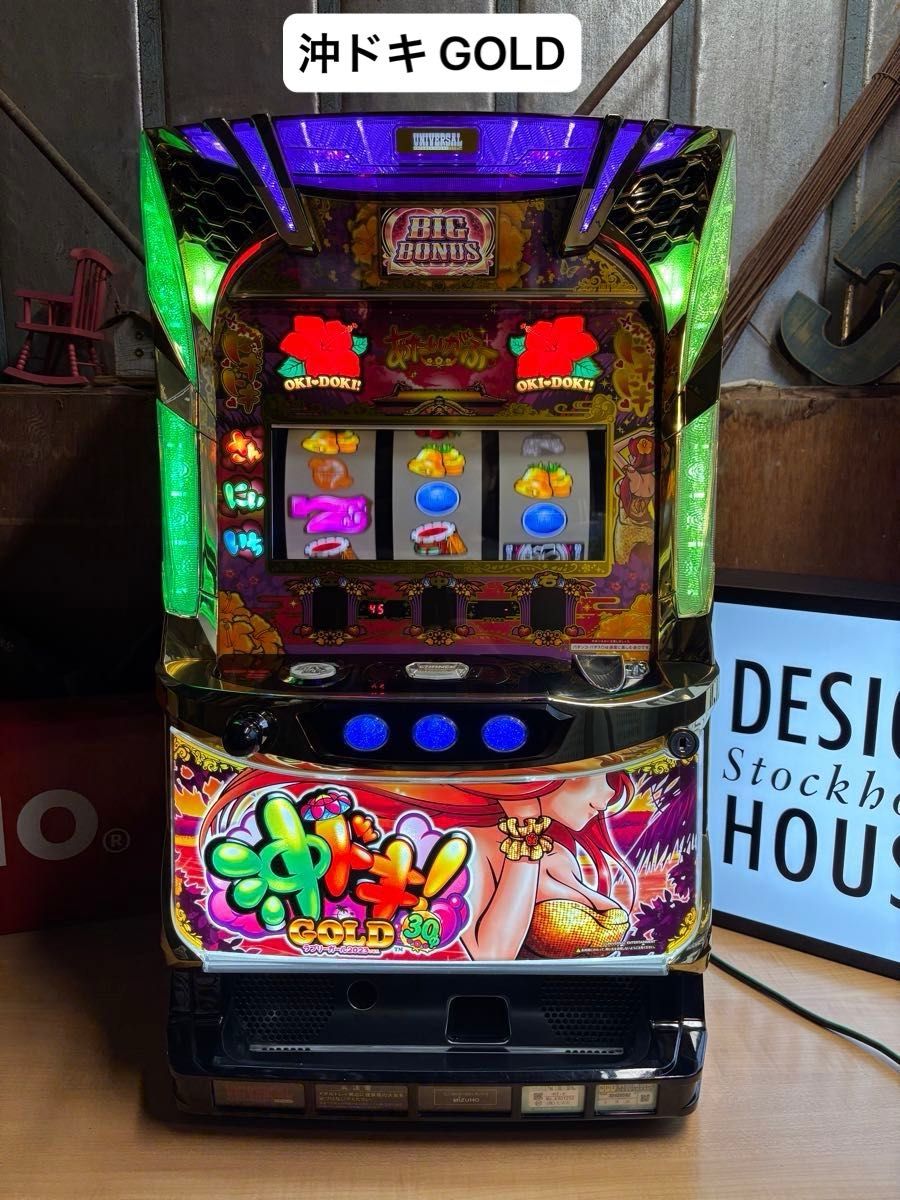 沖ドキ GOLD パチスロ実機 希少パネル ラブリーガール 2023Ver 30パイ