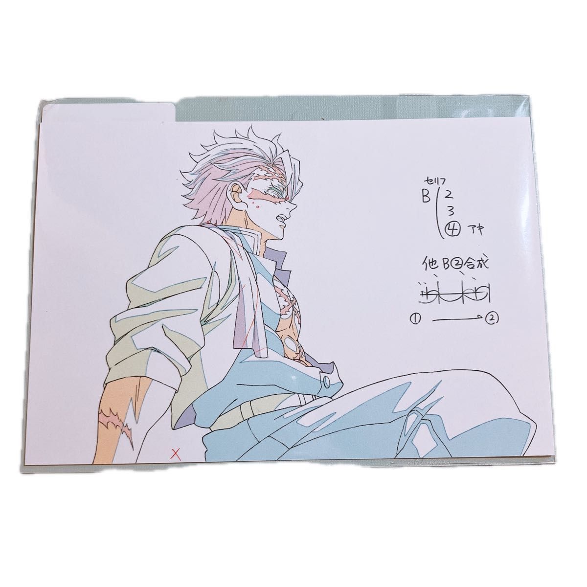 鬼滅の刃 柱展「柱-表情」原画ポストカード 不死川実弥 0809 不死川実