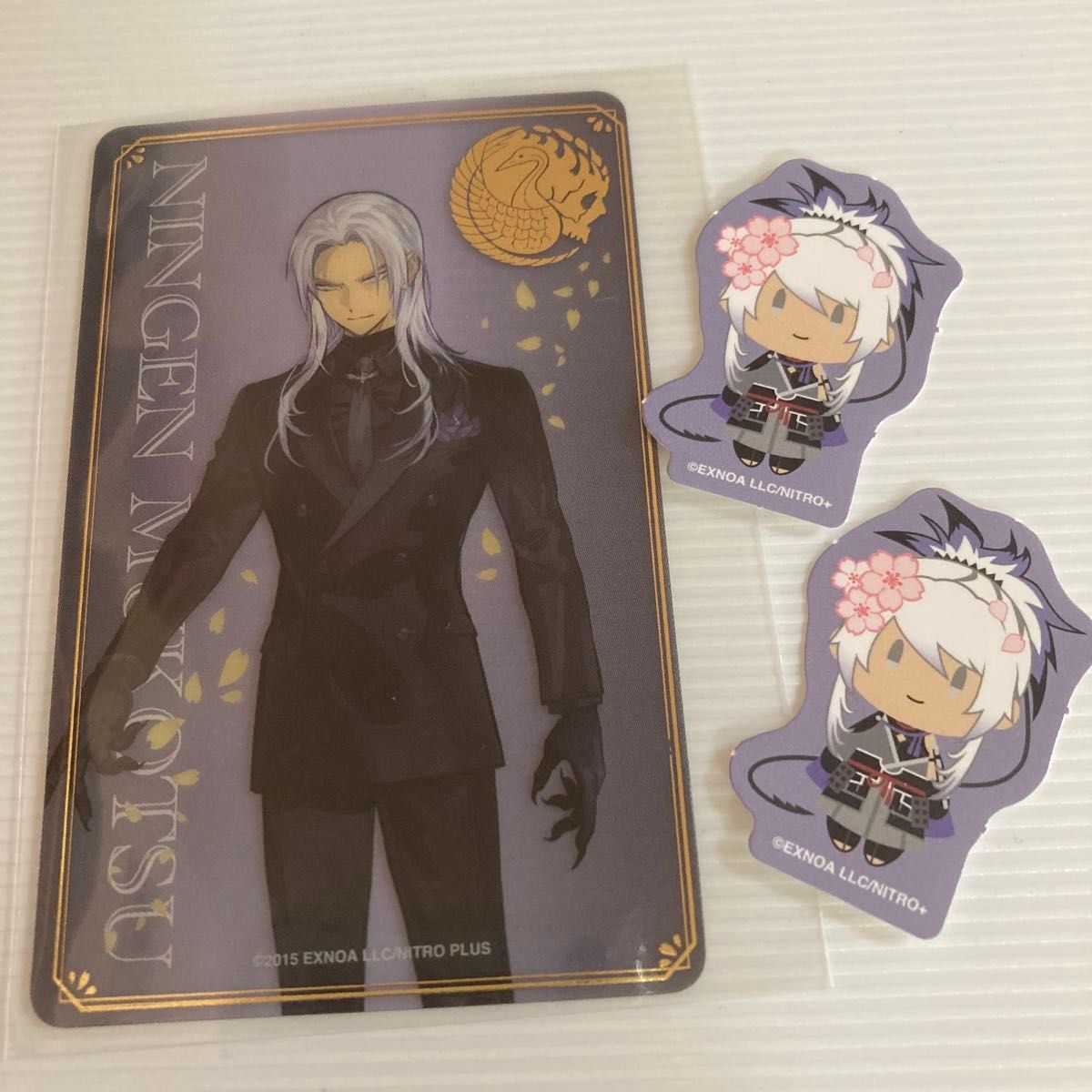 刀剣乱舞 人間無骨 大本丸博 祝装箔押しクリアカード さくら装備