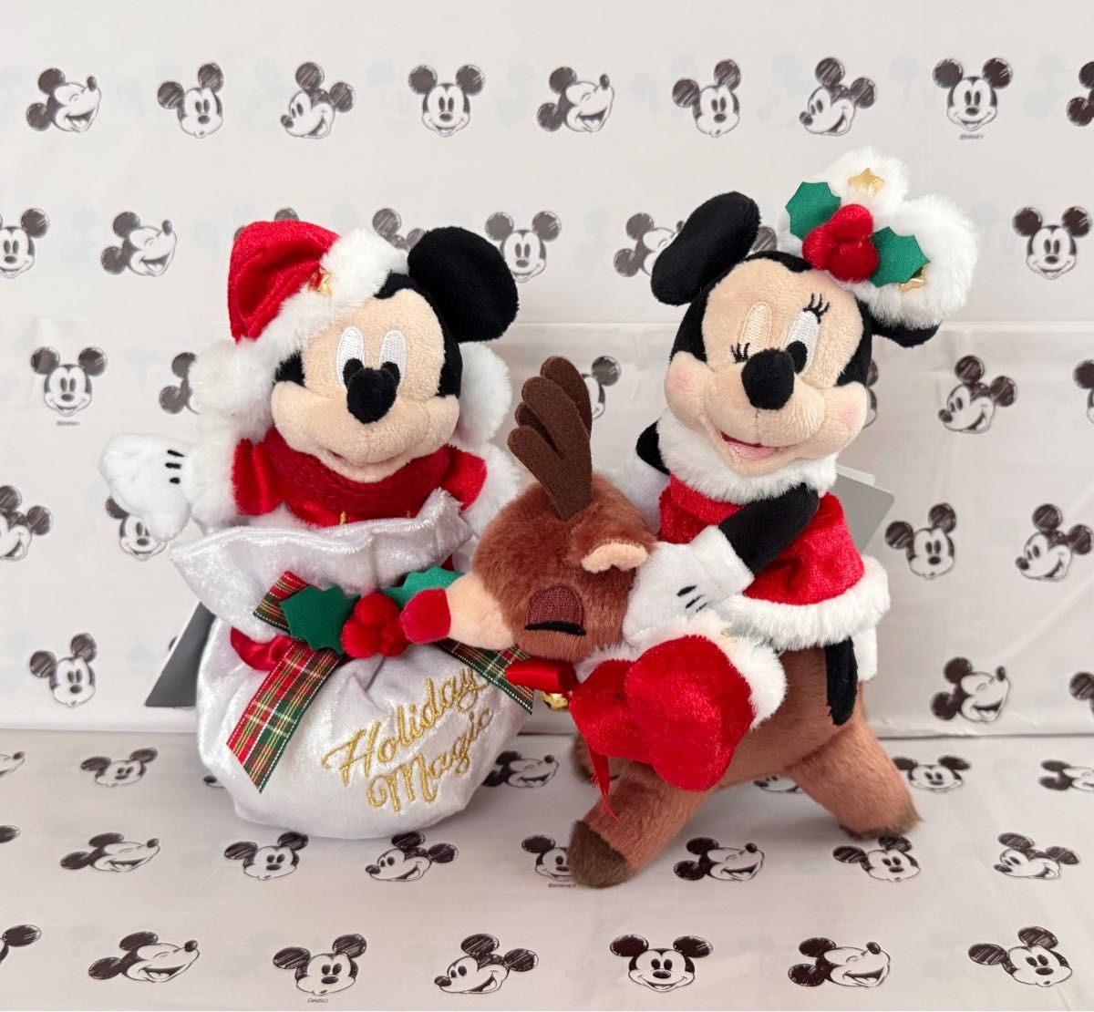 ディズニーストア クリスマス ミッキー ミニー キーホルダー 2025