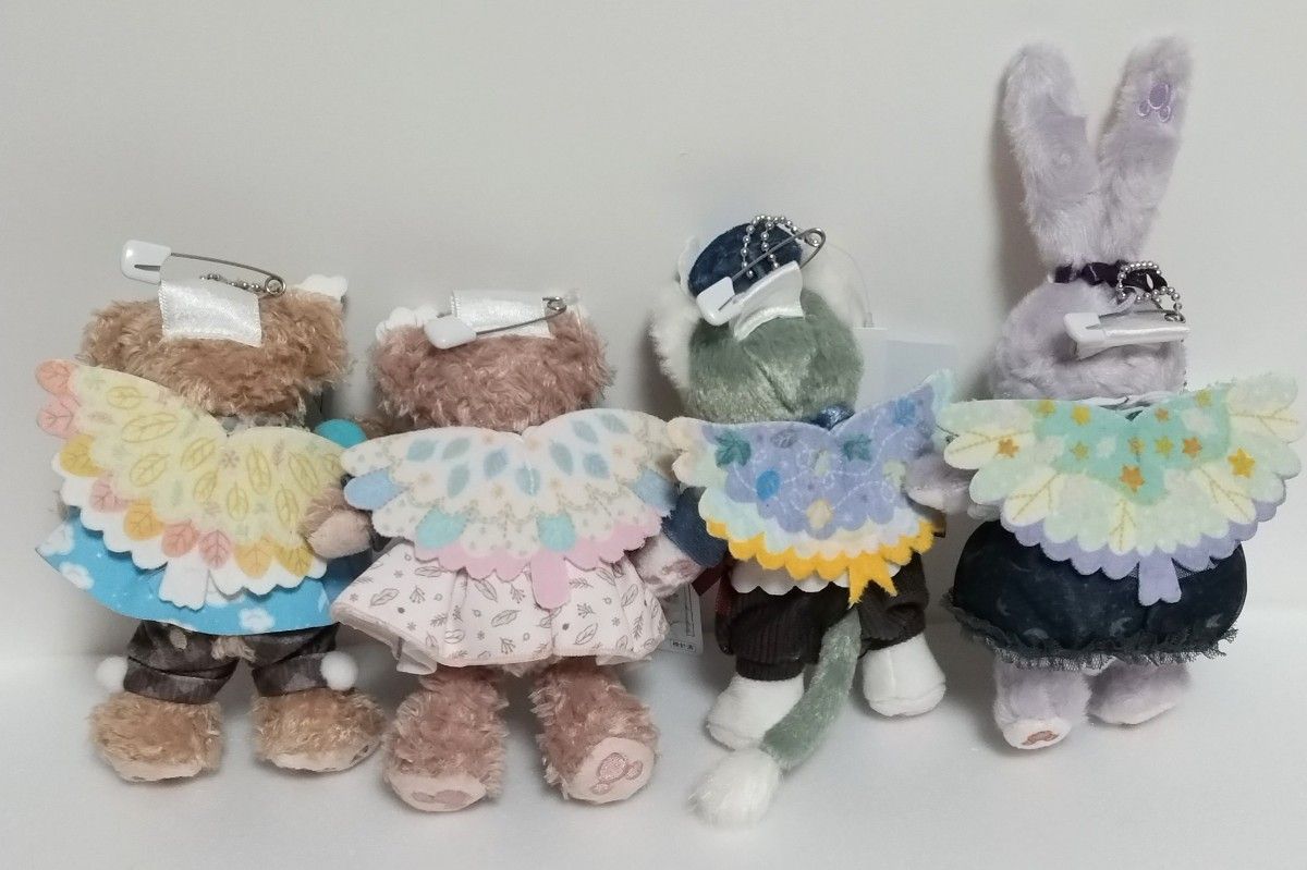 ダッフィー&フレンズ ウィッシングウイングス ぬいぐるみバッジ 4点