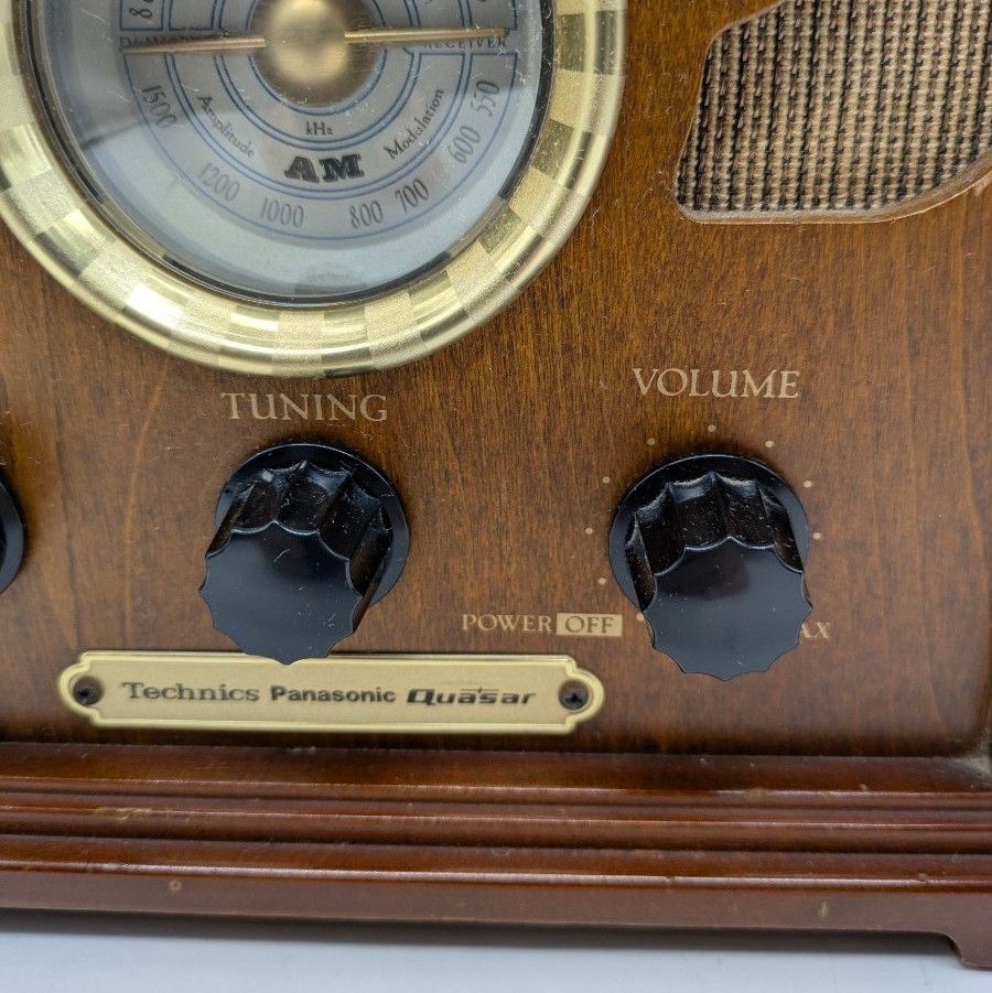 Technics パナソニック ラジオ RE-30 レトロ調 昭和末期 昭和レトロ