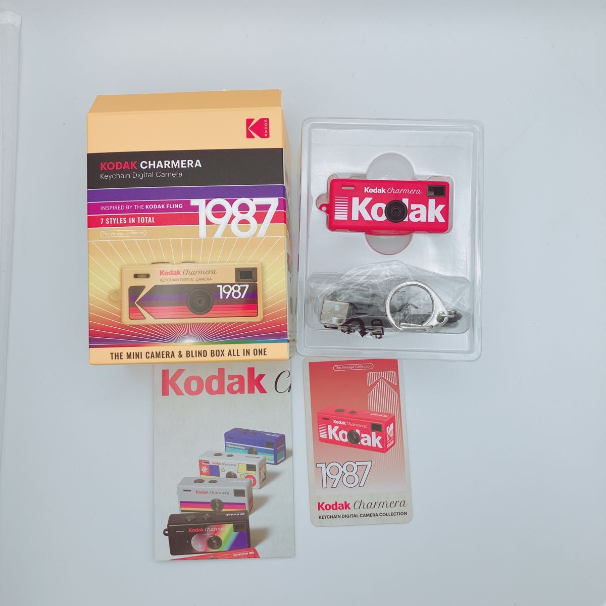 Kodak Charmera チャーメラ レッド 赤 トイカメラ キーホルダー型
