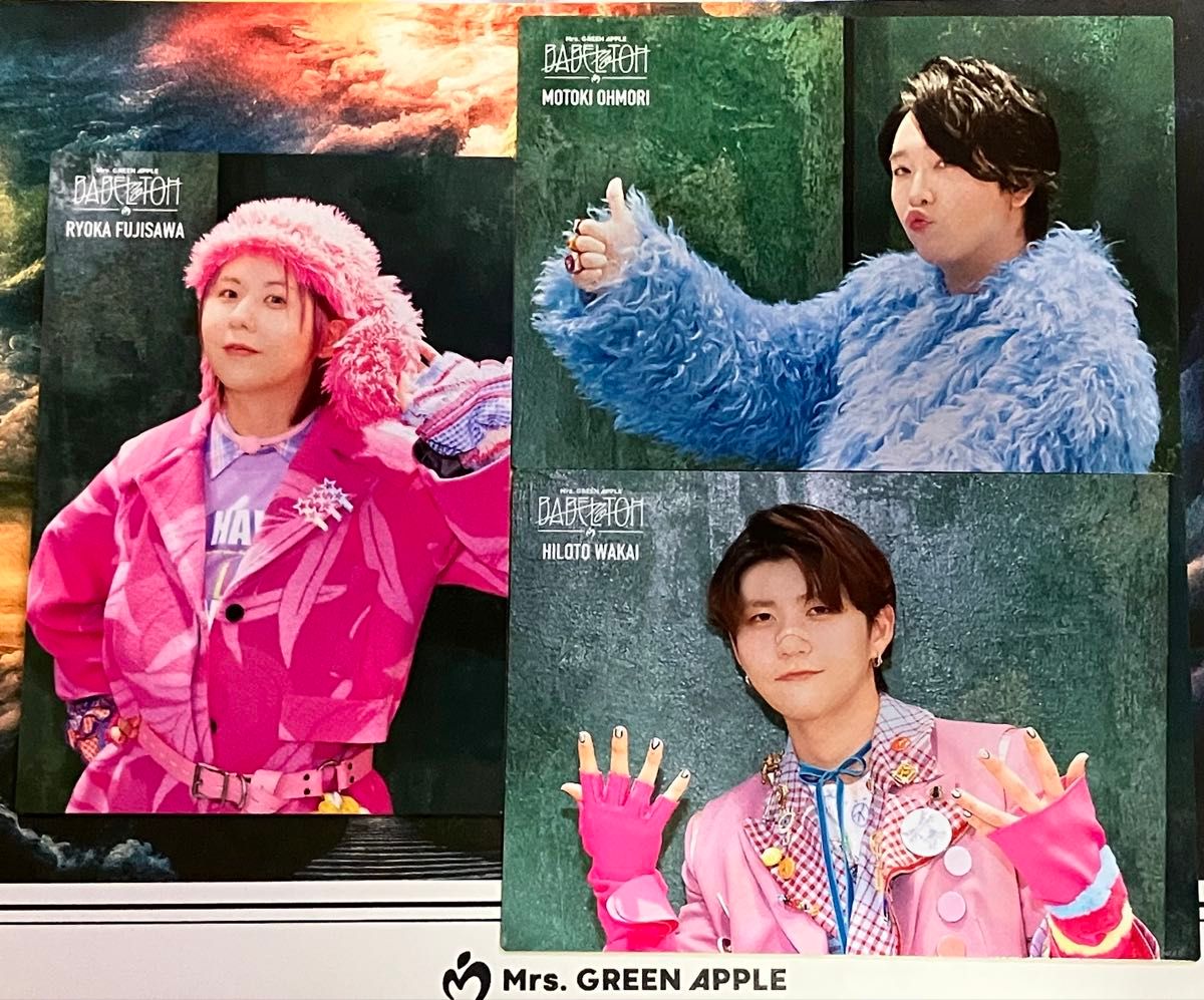 3枚組】Mrs GREEN APPLE BABEL no TOH フォトカード (079 藤澤 080