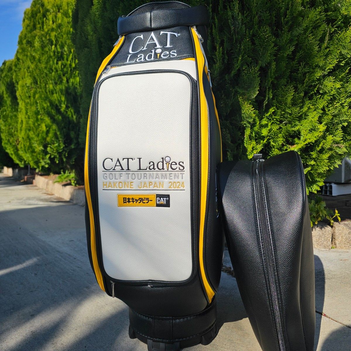 新品 CATERPILLAR CAT Ladies ゴルフ キャディバッグ 2024年 PUレザー