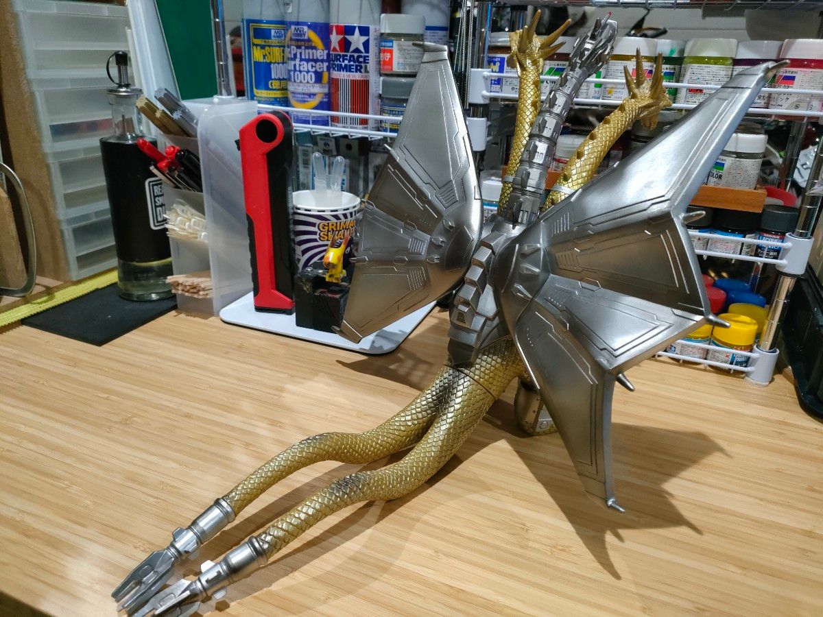 メカキングギドラ 1991 ソフビ 補修リペイント バンダイ 平成ゴジラ vs