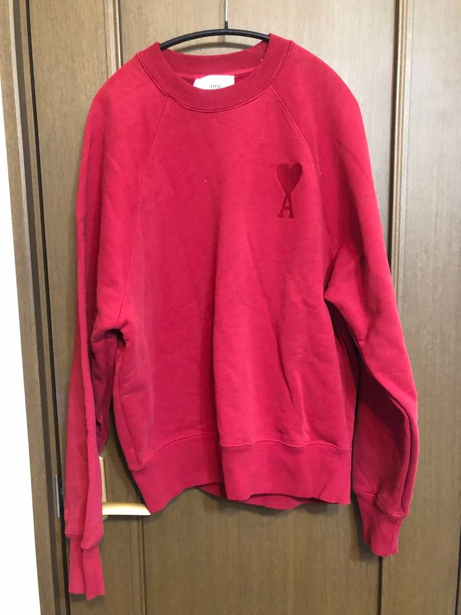 AMI PARIS アミパリス AMI DE COEUR スウェット トレーナー レッド