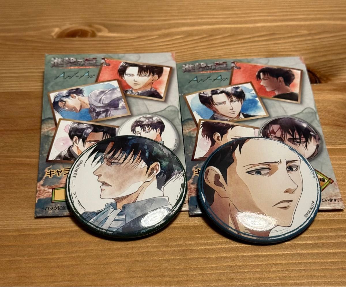 進撃の巨人 リヴァイ 缶バッジ キャラバッジコレクション artpic