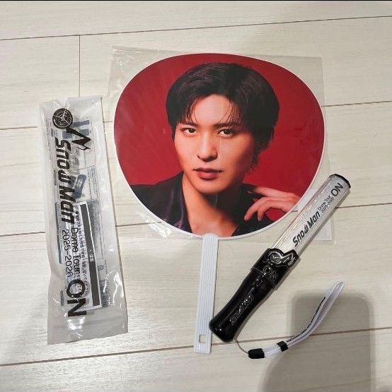 Snow Man Dome Tour 2025-2026 ON オリジナルペンライト 目黒蓮 うちわ