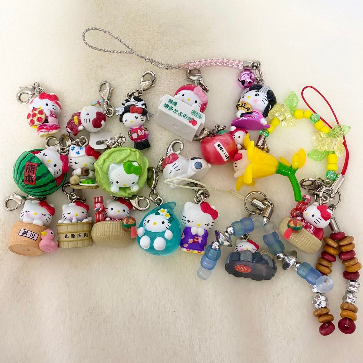 希少】ご当地キティ ストラップ ファスナーマスコット タオル まとめ