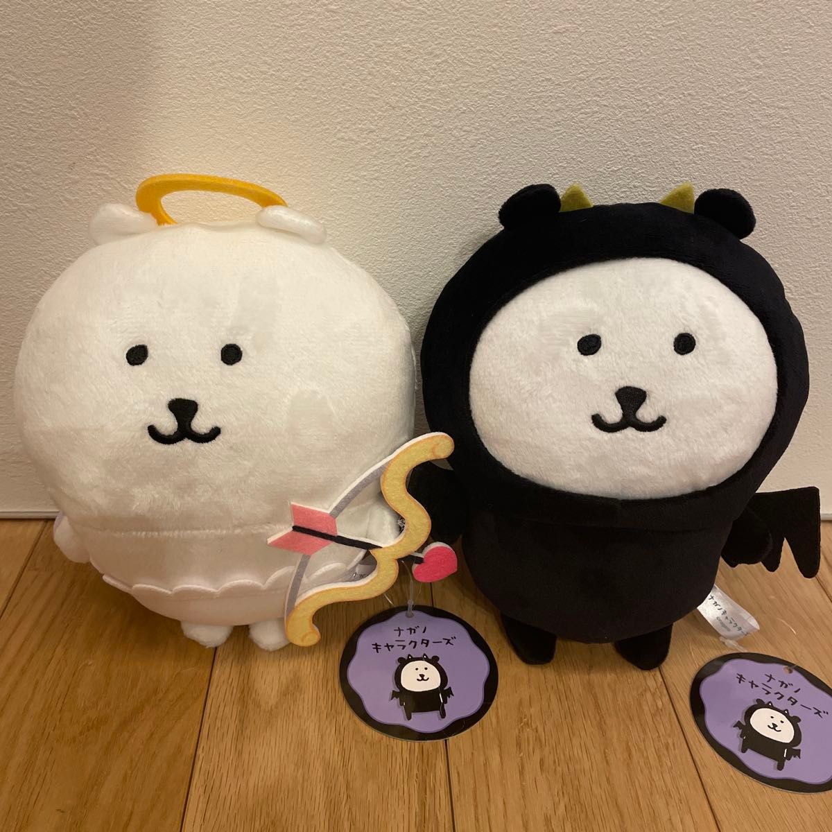 ナガノキャラクターズ ナガノのくま天使＆悪魔 ぬいぐるみ2種セット